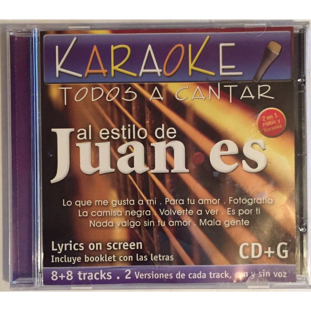 Al Estilo De Juan Es [Audio CD+G, 681010312620] Karaoke: Todos A Cantar